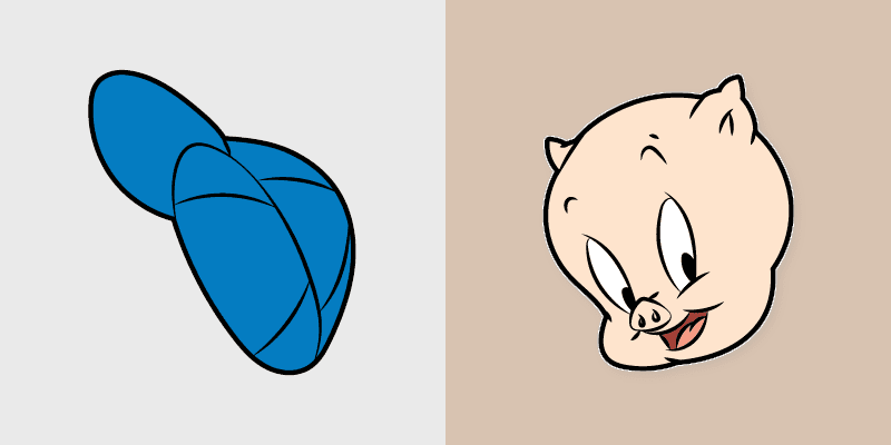 Porky Pig custom cursor pack preview for Chrome, Edge and Windows