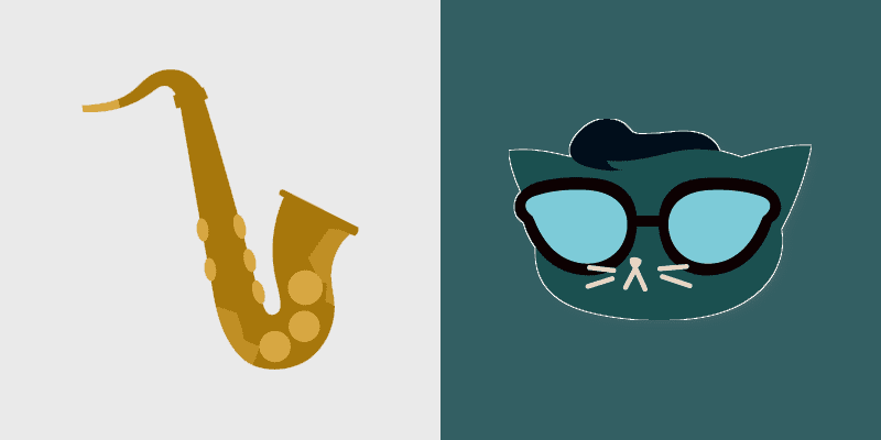 Sadie's Cute Saxophone custom cursor pack preview for Chrome, Edge and Windows