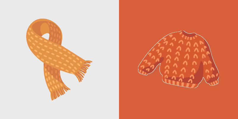 Winter Scarf custom cursor pack preview for Chrome, Edge and Windows
