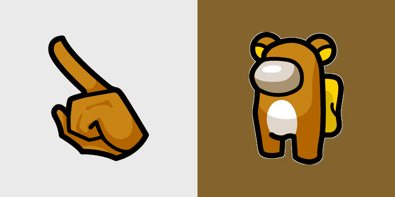Rilakkuma Crewmate custom cursor pack preview for Chrome, Edge and Windows