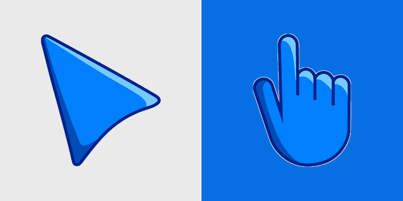 Azure Sky custom cursor pack preview for Chrome, Edge and Windows