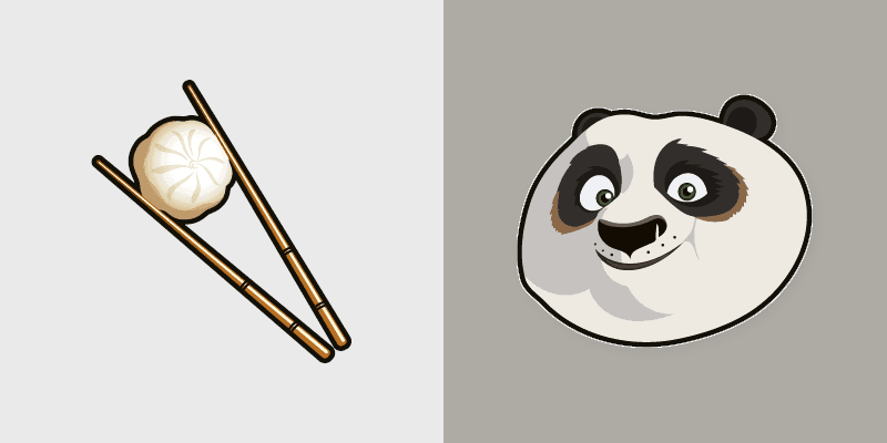 Po Kung Fu Panda custom cursor pack preview for Chrome, Edge and Windows