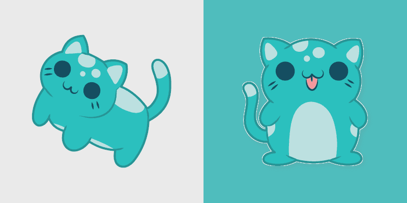 Kleptocats Papu custom cursor pack preview for Chrome, Edge and Windows
