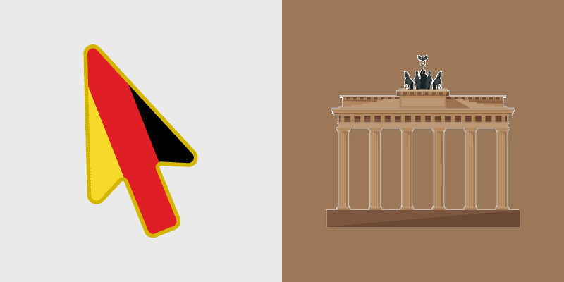 Berlin Delight custom cursor pack preview for Chrome, Edge and Windows