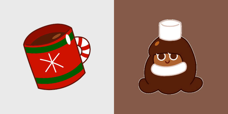 Cute Cocoa Cookie custom cursor pack preview for Chrome, Edge and Windows