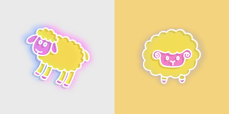 Neon Cute Glow custom cursor pack preview for Chrome, Edge and Windows