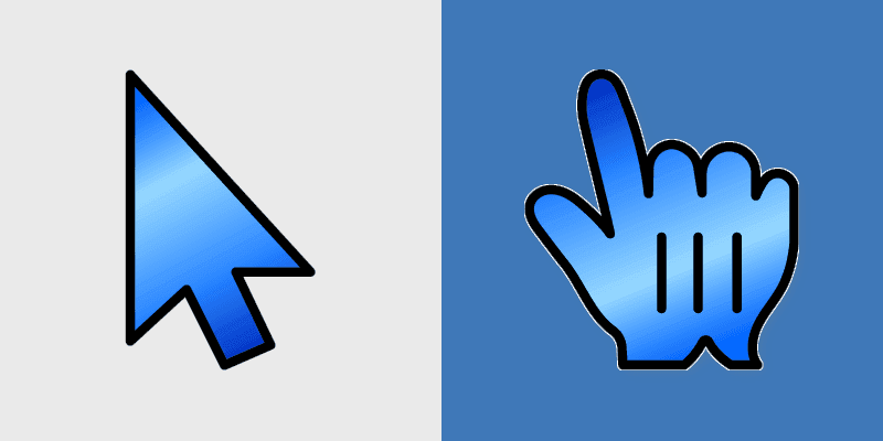 Ice Frost custom cursor pack preview for Chrome, Edge and Windows