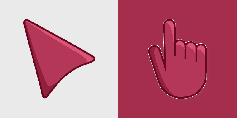 Floral Hibiscus custom cursor pack preview for Chrome, Edge and Windows