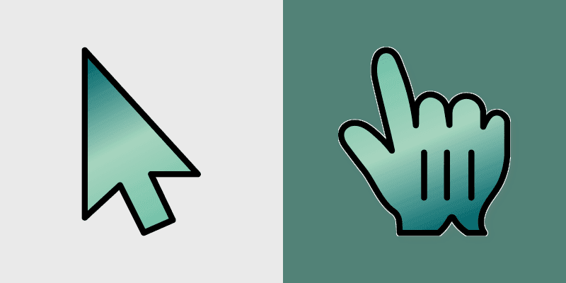 Emerald Charm custom cursor pack preview for Chrome, Edge and Windows