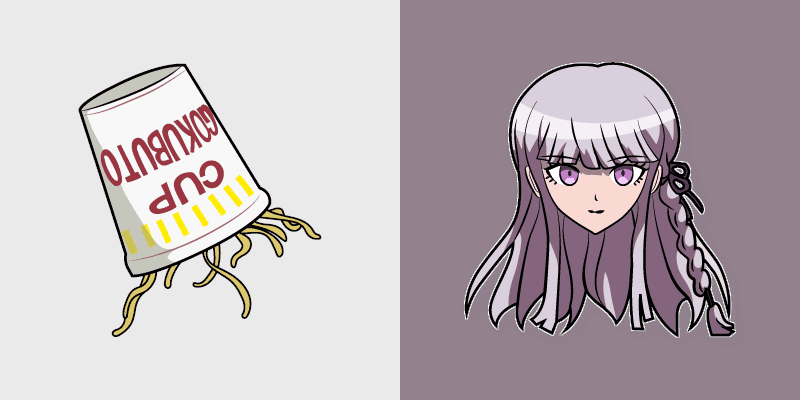 Danganronpa Kyoko Kirigiri custom cursor pack preview for Chrome, Edge and Windows