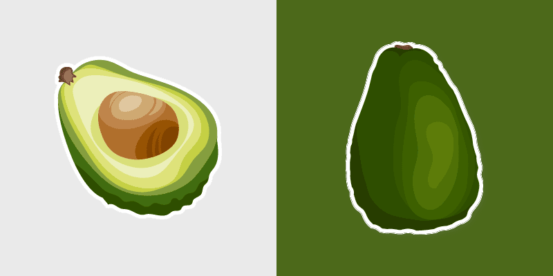 Avocado Delight custom cursor pack preview for Chrome, Edge and Windows