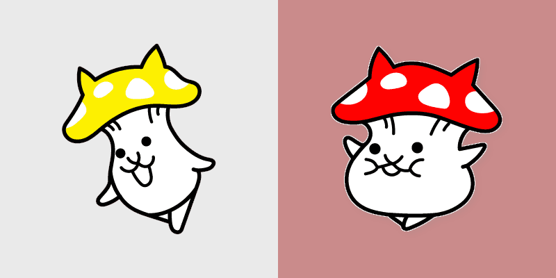 Battle Cat Mushroom custom cursor pack preview for Chrome, Edge and Windows