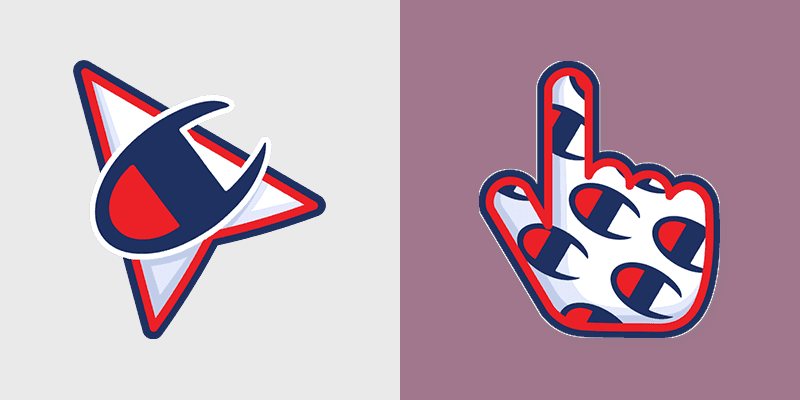 Champion Logo custom cursor pack preview for Chrome, Edge and Windows