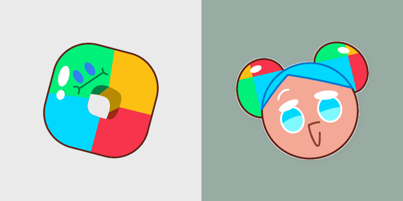 Cookie Run Custom Cursor Pack - Cookiedroid & Play Block preview for Chrome, Edge and Windows