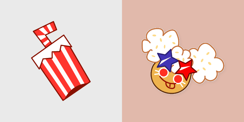 Custom Cursor Cookie Run Popcorn preview for Chrome, Edge and Windows