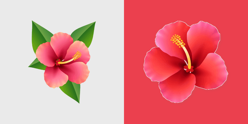 Hawaiian Hibiscus custom cursor pack preview for Chrome, Edge and Windows