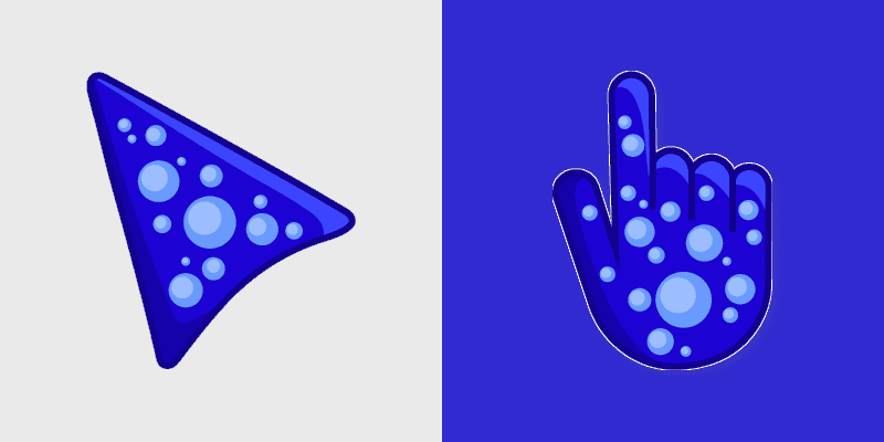 Cute Cursor Ocean Wonders custom cursor pack preview for Chrome, Edge and Windows