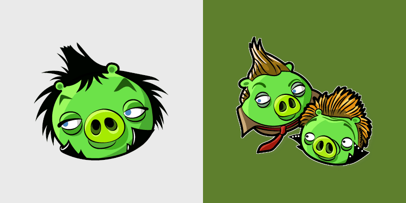 Punk Rock Cursor Pack - Angry Birds Green Day preview for Chrome, Edge and Windows