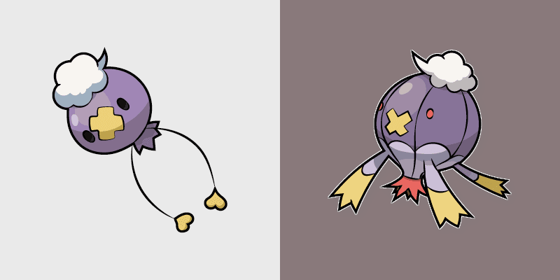 Drifloon and Drifblim custom cursor pack preview for Chrome, Edge and Windows