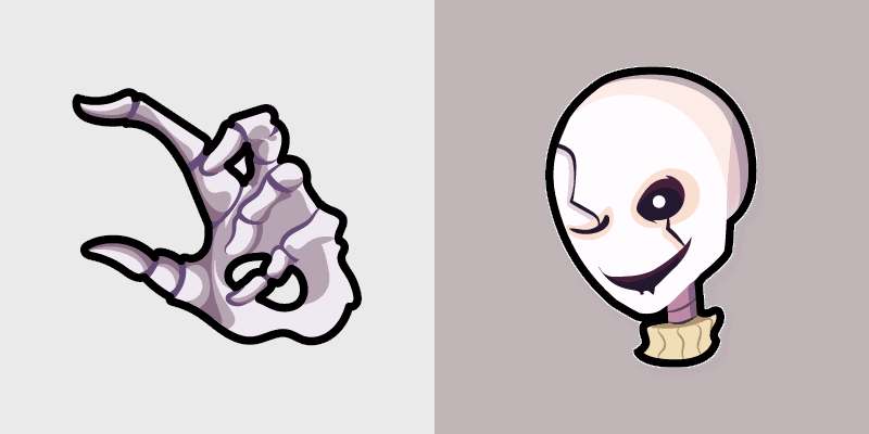 Undertale Deltarune Mix custom cursor pack preview for Chrome, Edge and Windows