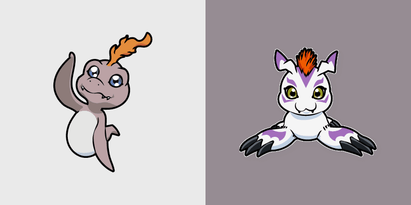 Digimon Agumon custom cursor pack preview for Chrome, Edge and Windows