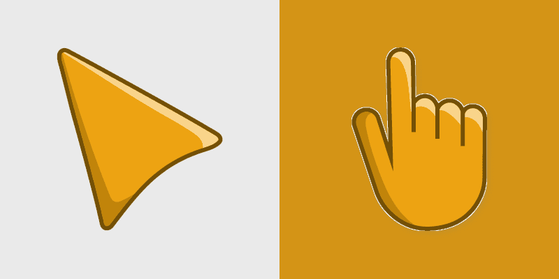 Marigold custom cursor pack preview for Chrome, Edge and Windows