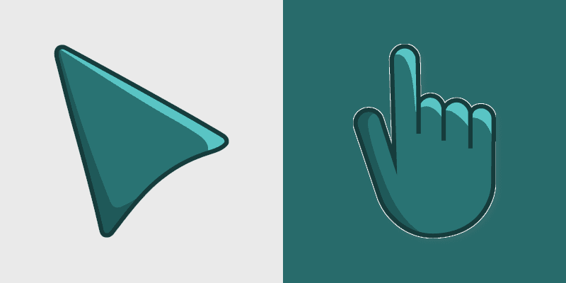 Skobeloff Green custom cursor pack preview for Chrome, Edge and Windows