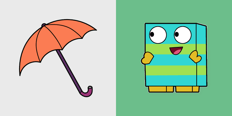 Unikitty Beau & Umbrella custom cursor pack preview for Chrome, Edge and Windows