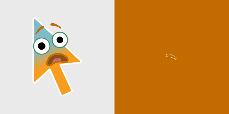 Fearful Exploding custom cursor pack preview for Chrome, Edge and Windows