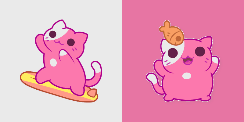 KleptoCats Cute Mouse custom cursor pack preview for Chrome, Edge and Windows