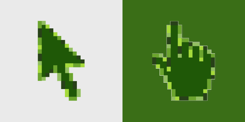 Forest Tree Magic custom cursor pack preview for Chrome, Edge and Windows