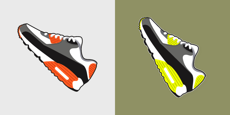 Sneaker custom cursor pack preview for Chrome, Edge and Windows