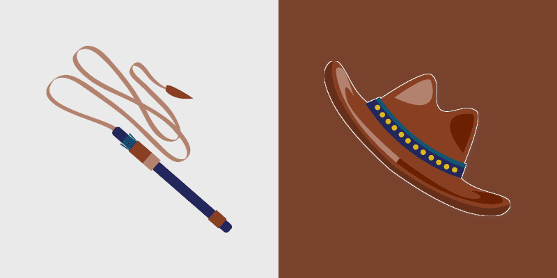 Cowboy Wild West custom cursor pack preview for Chrome, Edge and Windows