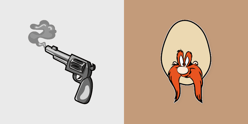 Yosemite Sam custom cursor pack preview for Chrome, Edge and Windows
