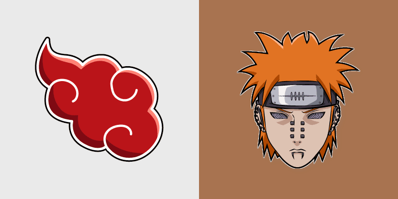 Pain Deva Path custom cursor pack preview for Chrome, Edge and Windows
