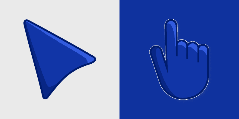 Egyptian Blue custom cursor pack preview for Chrome, Edge and Windows