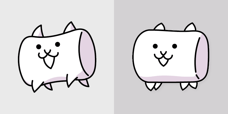 The Battle Cats Marshmallow Cat custom cursor pack preview for Chrome, Edge and Windows