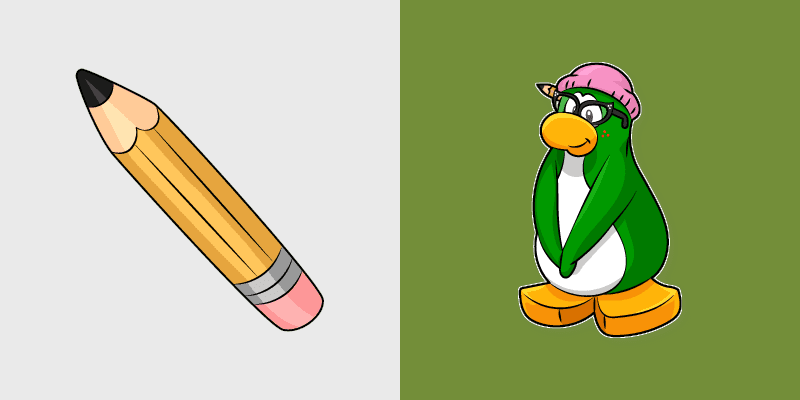Club Penguin Aunt Arctic custom cursor pack preview for Chrome, Edge and Windows