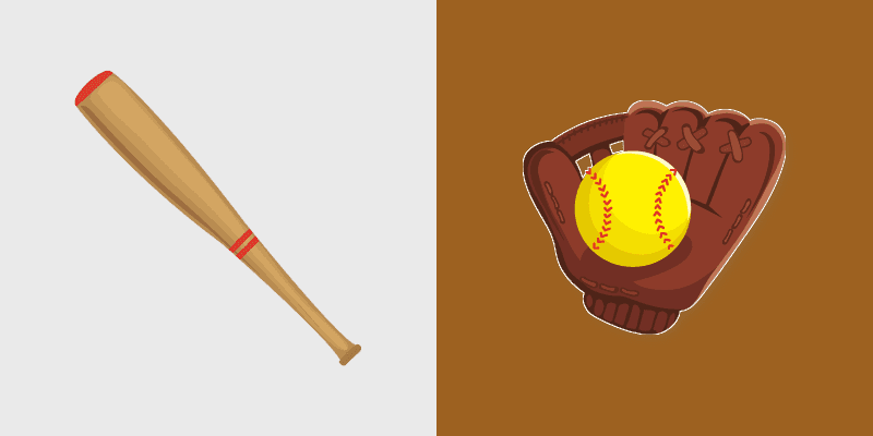 Softball custom cursor pack preview for Chrome, Edge and Windows
