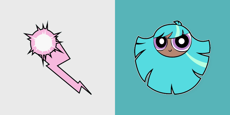 Powerpuff custom cursor pack preview for Chrome, Edge and Windows