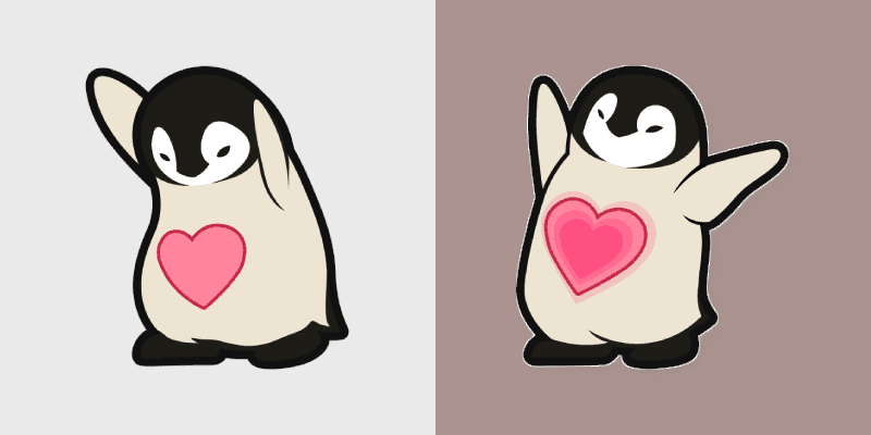 Penguin Delight custom cursor pack preview for Chrome, Edge and Windows