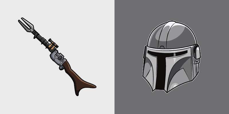Mandalorian custom cursor pack preview for Chrome, Edge and Windows