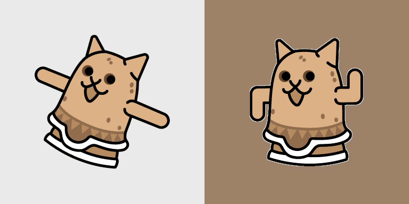 Battle Cats Custom Mouse custom cursor pack preview for Chrome, Edge and Windows