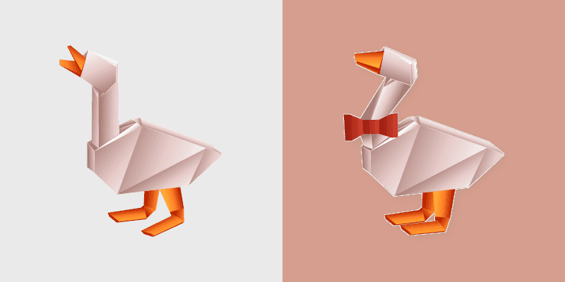 Origami Goose custom cursor pack preview for Chrome, Edge and Windows