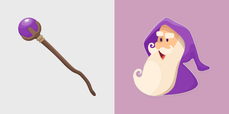 Wizard custom cursor pack preview for Chrome, Edge and Windows