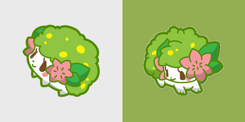 Pokemon Shaymin custom cursor pack preview for Chrome, Edge and Windows