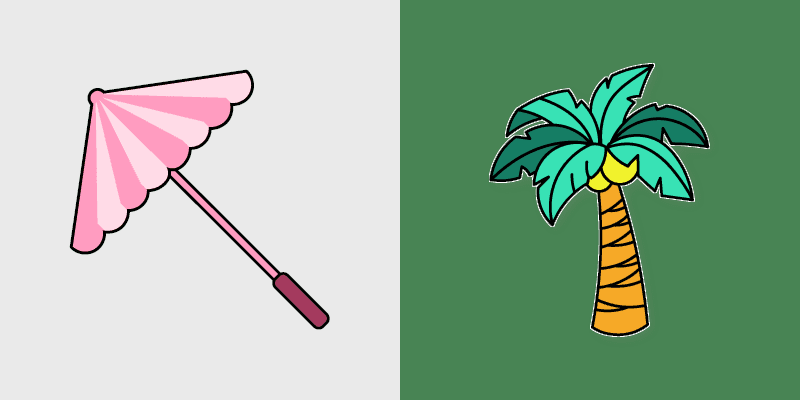 Summer Chill custom cursor pack preview for Chrome, Edge and Windows
