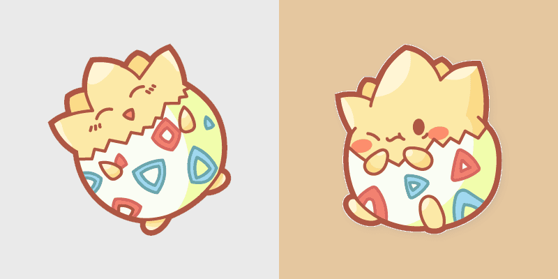 Togepi custom cursor pack preview for Chrome, Edge and Windows