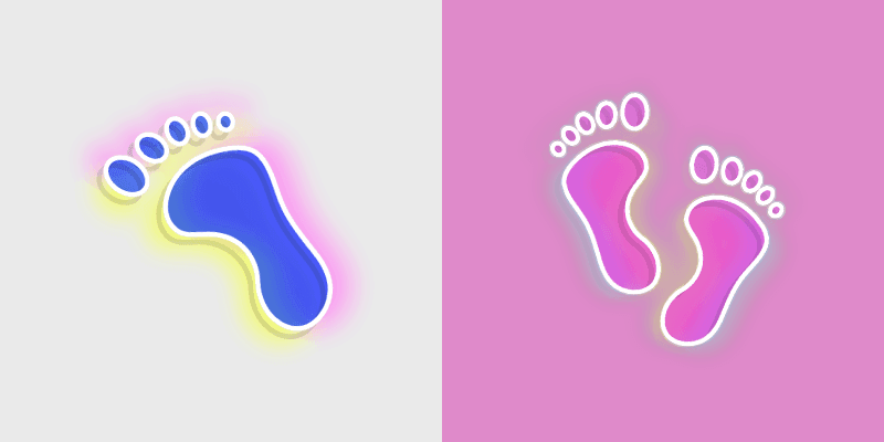 Vibrant Neon 7410 custom cursor pack preview for Chrome, Edge and Windows