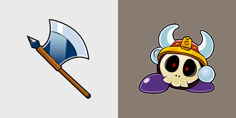 Axe Knight custom cursor pack preview for Chrome, Edge and Windows